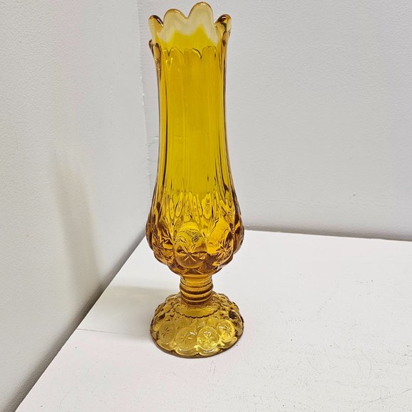 Kanawha Moon and Stars Orange Swung Vase - Picture 7 of 11